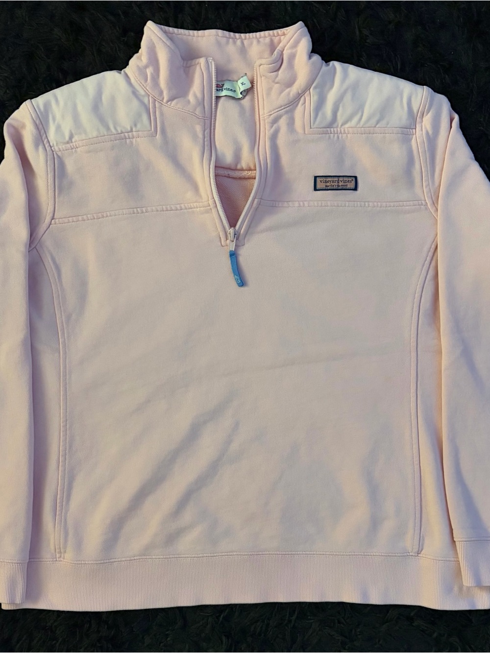 Vineyard Vines, women’s, Light Pink Quarter-Zip Pullover Sweater